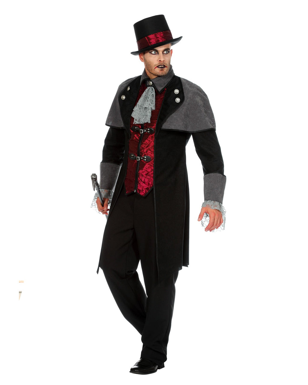 Vampir Herren Kostüm-Mantel