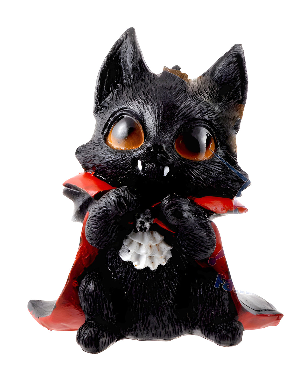 Vampirkatze "Catula" mit Vampirumhang 10cm