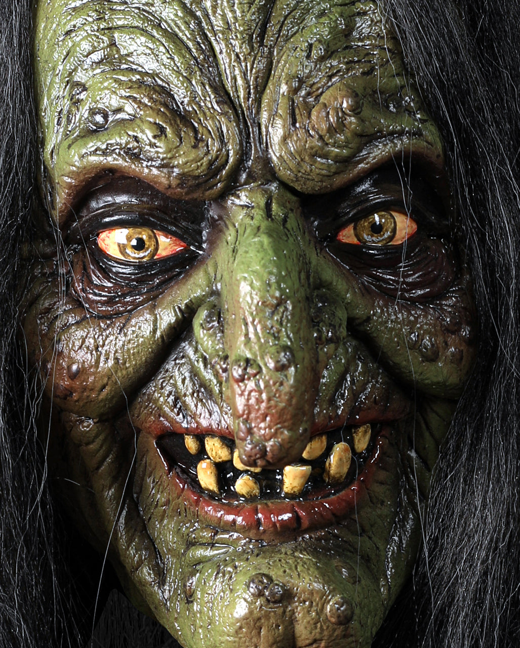 Venefica Moor Hexenmaske mit Haaren