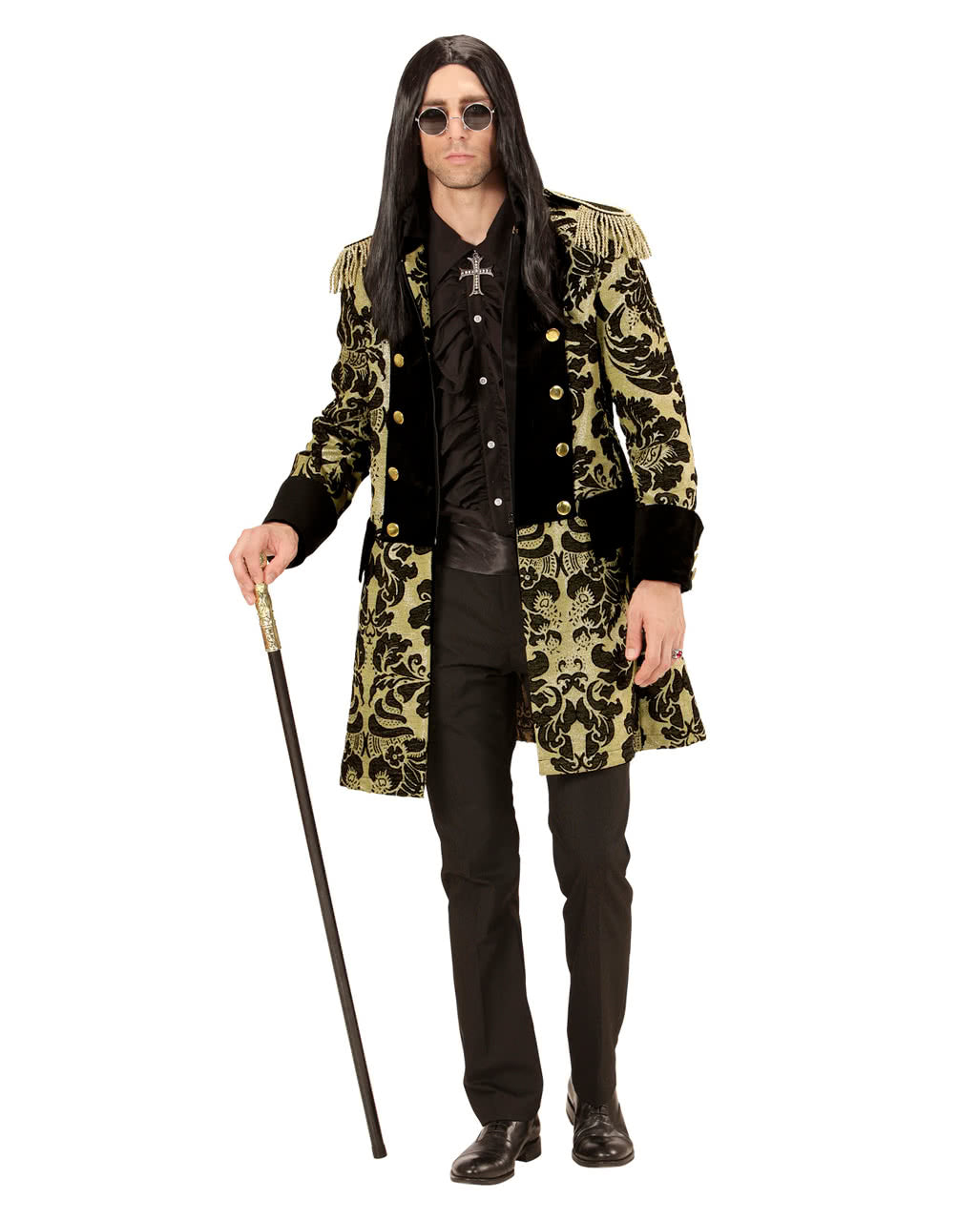Venezianischer Frack schwarz-gold