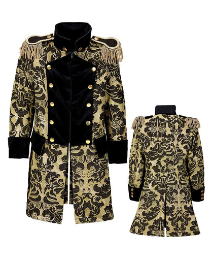 Venezianischer Frack schwarz-gold
