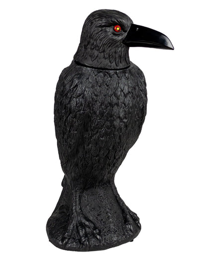 Bewitched Black Raven With Movement, Light & Sound 39cm