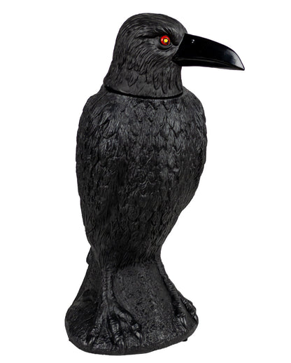 Verhexter Schwarzer Rabe mit Bewegung, Light & Sound 39cm