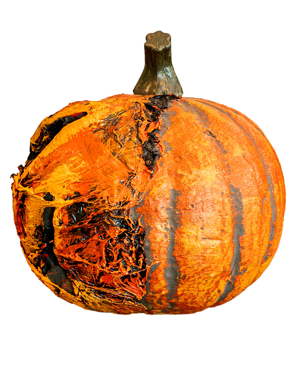Rotten Monster Pumpkin With Light 22cm