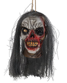 Verrotteter Voodoo Zombie Schrumpfkopf 16cm