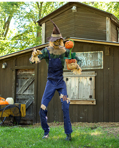 Verrottete Vogelscheuche Halloween Animatronic 210cm