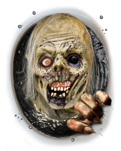 Verrotteter Zombie Klodeckel Sticker