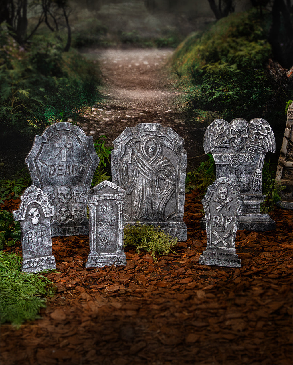 Halloween Grabstein Set 6-teilig