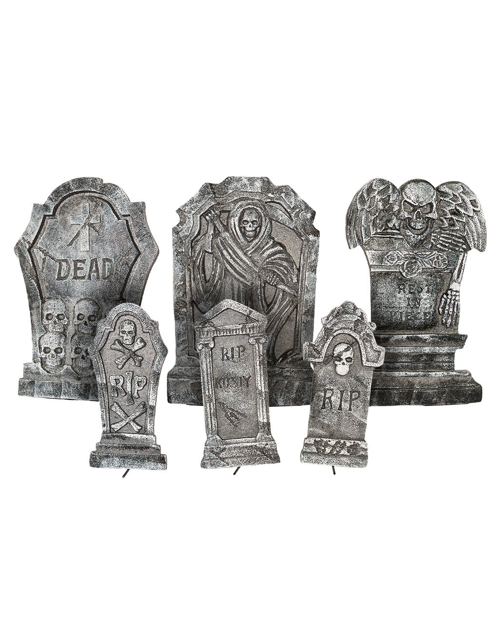 Halloween Grabstein Set 6-teilig