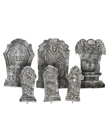 Halloween Grabstein Set 6-teilig