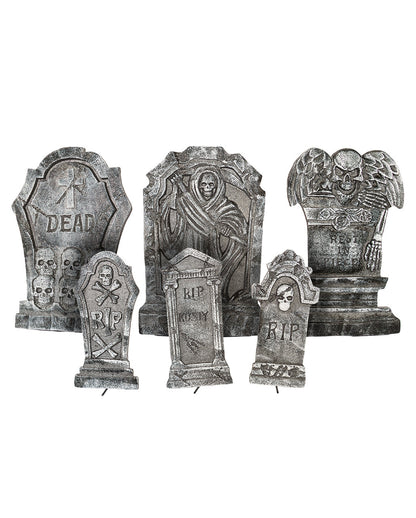 Halloween Grabstein Set 6-teilig