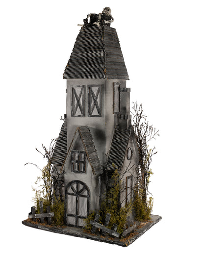 Weathered Ghost House With Lighting 95x53cm