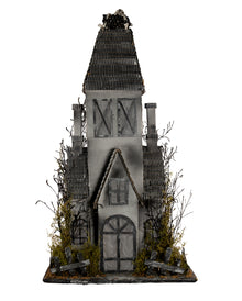 Verwittertes Geisterhaus mit Beleuchtung 95x53cm