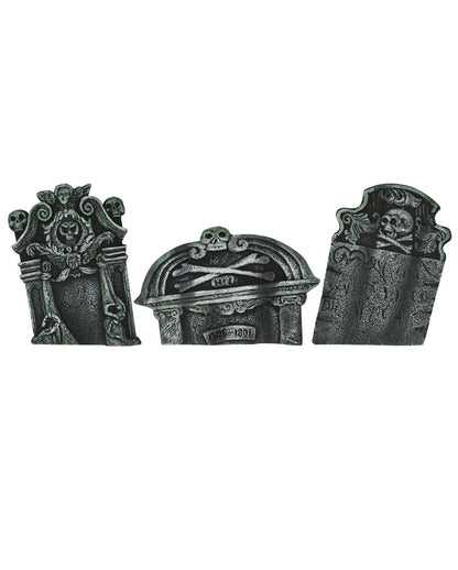 Verwitterte Grabsteine 3-tlg. Set