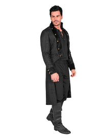 Viktorianischer Kostüm Mantel Schwarz