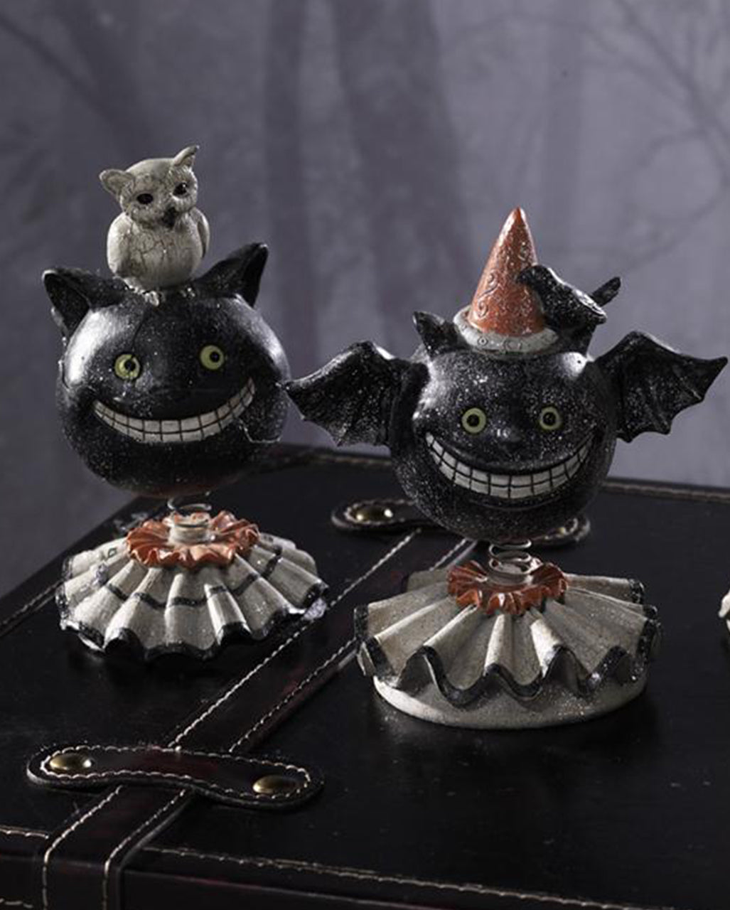 Halloween Bobble Head Fledermaus Dekofigur 15cm