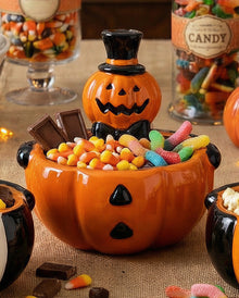 Vintage Halloween Kürbis Süßigkeiten Schale