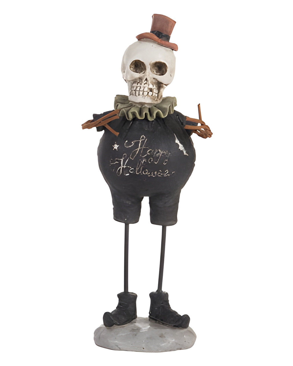Vintage Happy Halloween Skeleton Figure 21cm