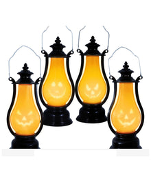 Lanterne Citrouille Vintage Avec LED 16cm 1 Pce