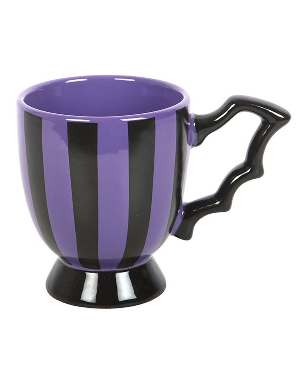 Purple Striped Bat Wing Teacup