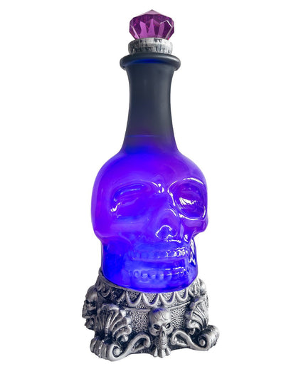 Purple Poison Potion Bottle With Soul Slime & Blue LEDs 28cm