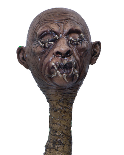 Bastón Vudú Con Cabeza Encogida 120cm
