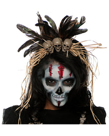 Voodoo Haarschmuck mit Totenköpfen