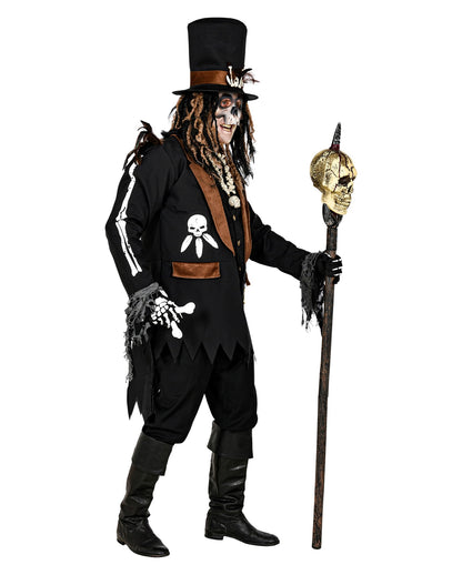 Voodoo Priester Halloween Kostüm Mantel