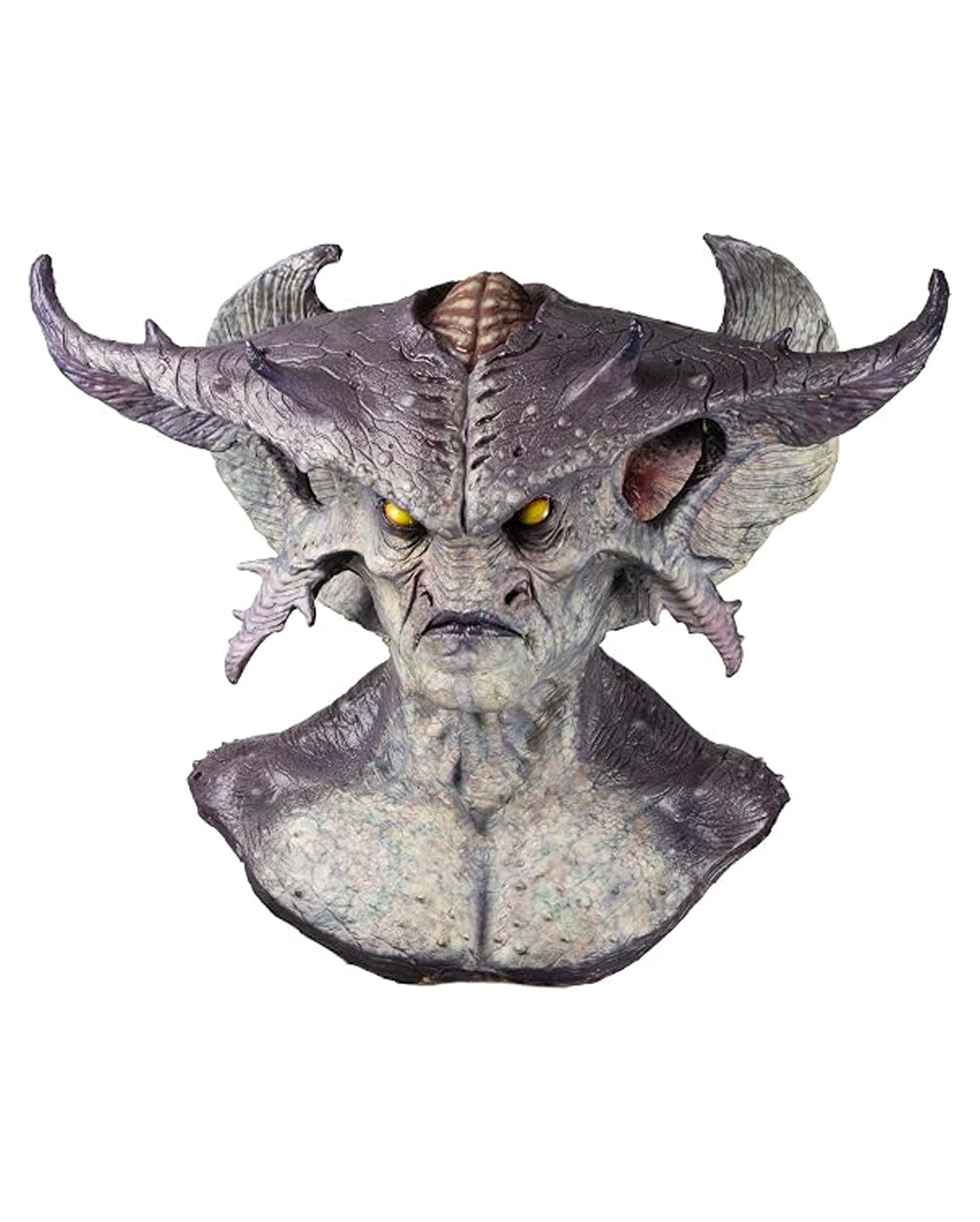 Warlord Dämonen Maske mit Hörner & Brustplatte