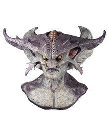 Warlord Demon Mask with Horns & Breastplate