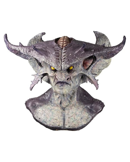 Warlord Dämonen Maske mit Hörner & Brustplatte