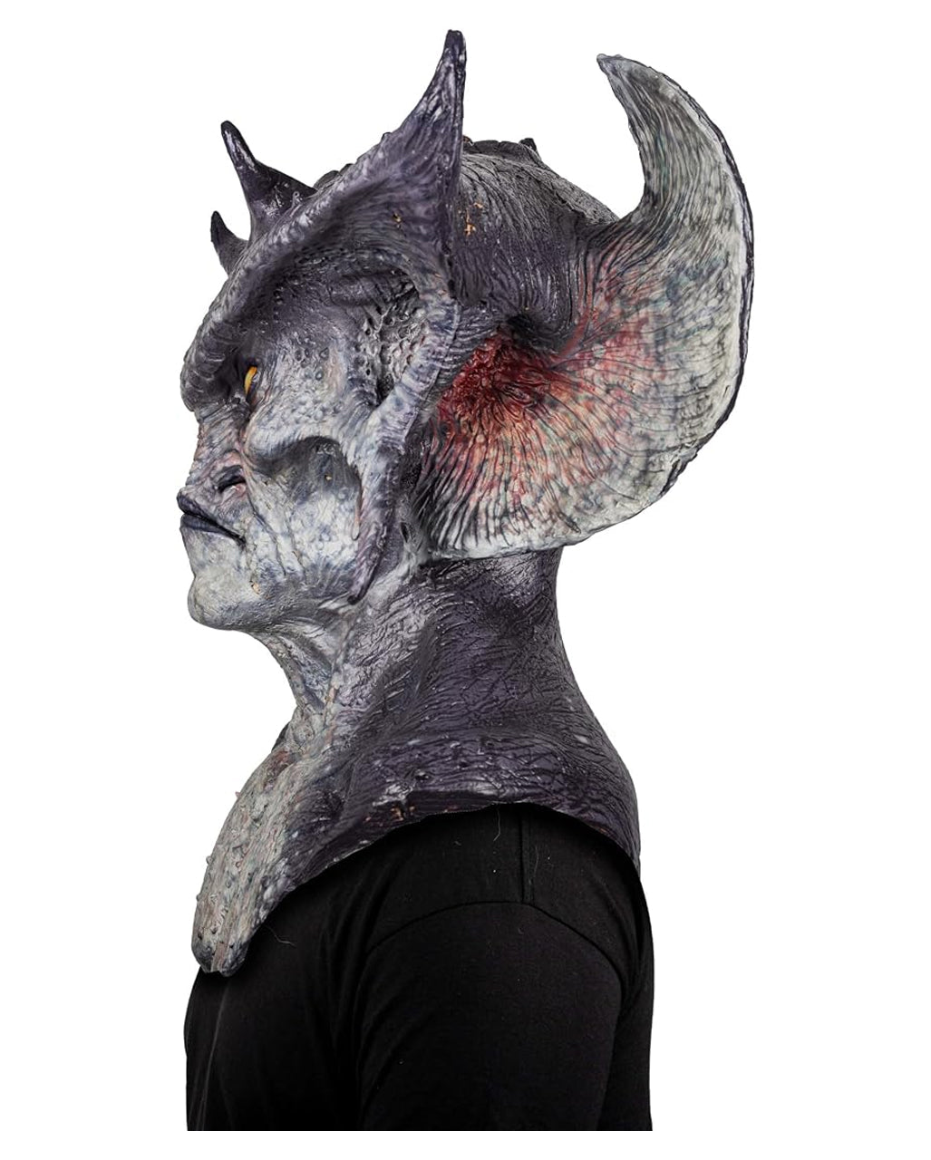 Warlord Dämonen Maske mit Hörner & Brustplatte
