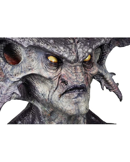 Warlord Dämonen Maske mit Hörner & Brustplatte