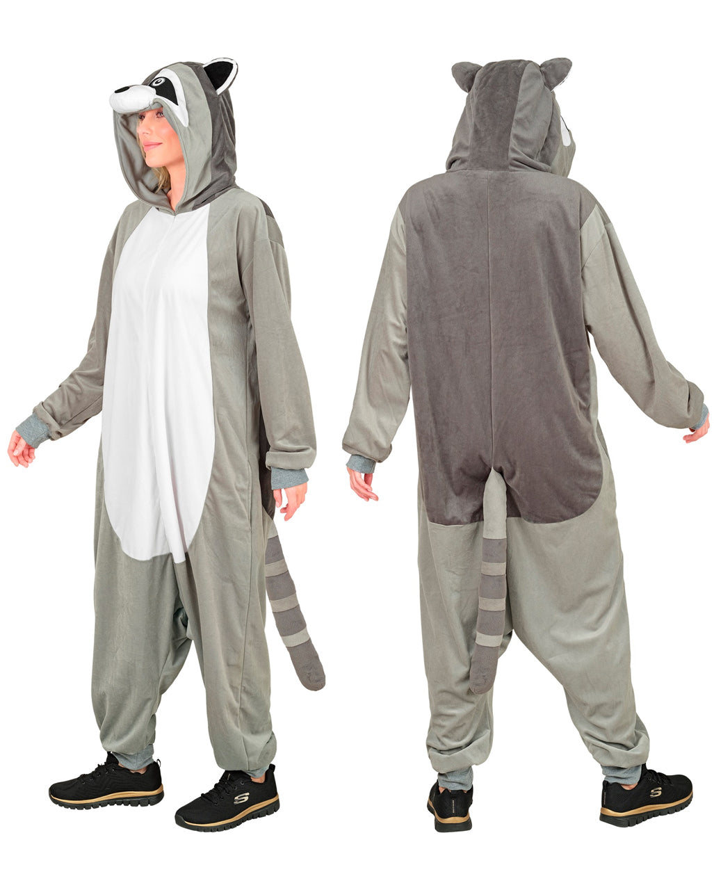 Waschbär Onesie Plüschkostüm