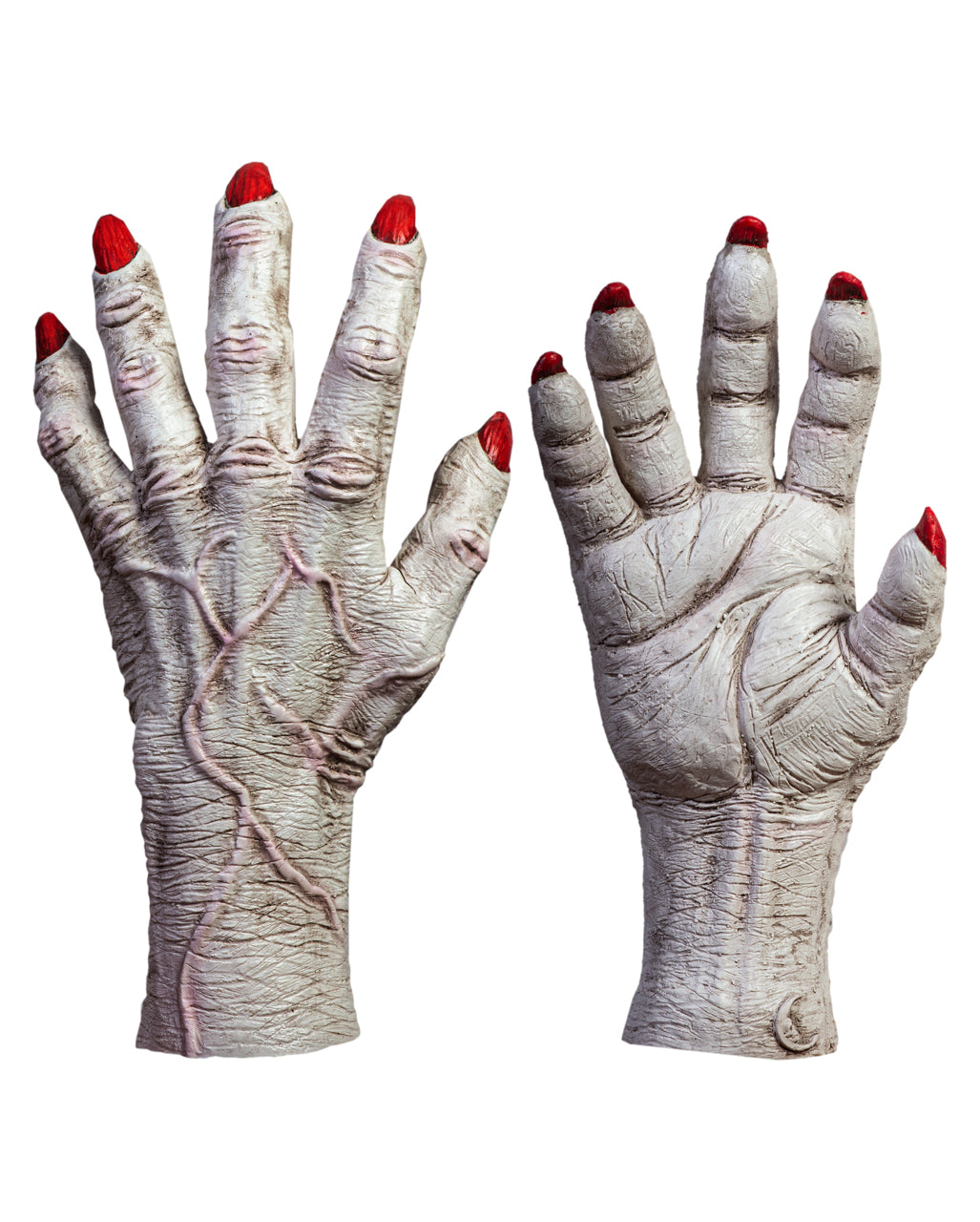 Weiße Horror Clown Hände Latex Handschuhe