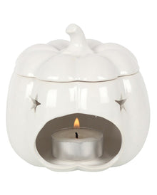 Weiße Jack-O-Lantern Kürbis Duftlampe