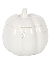 Weiße Jack-O-Lantern Kürbis Duftlampe