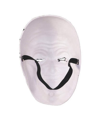 Weiße Killerclown Halbmaske