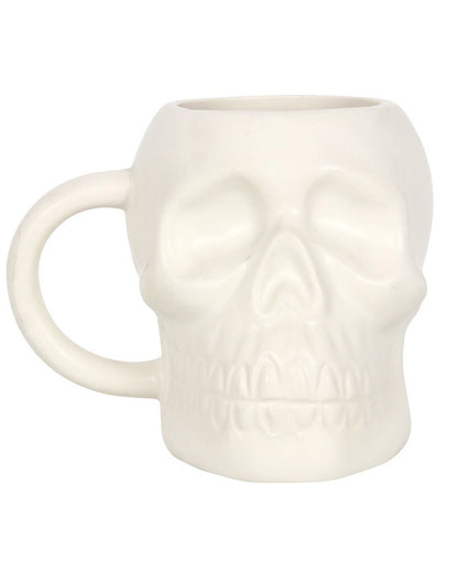 White Matte Skull Cup