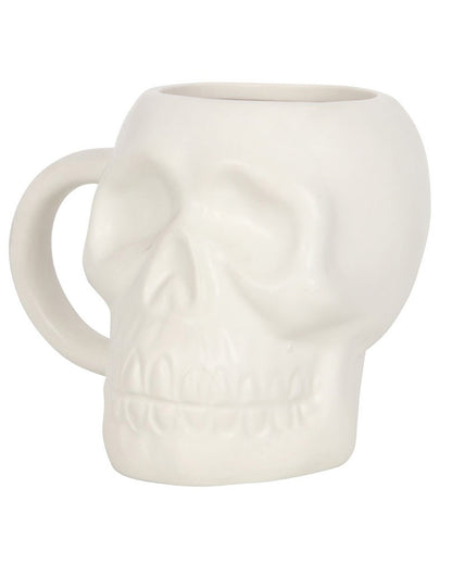 White Matte Skull Cup