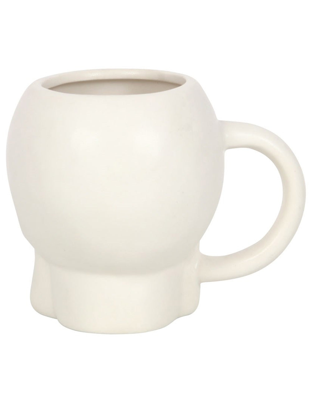 White Matte Skull Cup