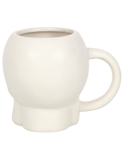 White Matte Skull Cup