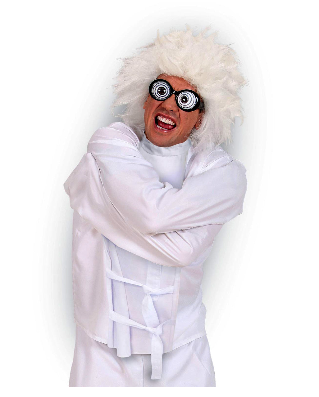 Weiße Zwangsjacke Kostümzubehör