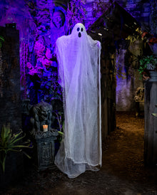 Weißer Geist Halloween Hängefigur 215 cm