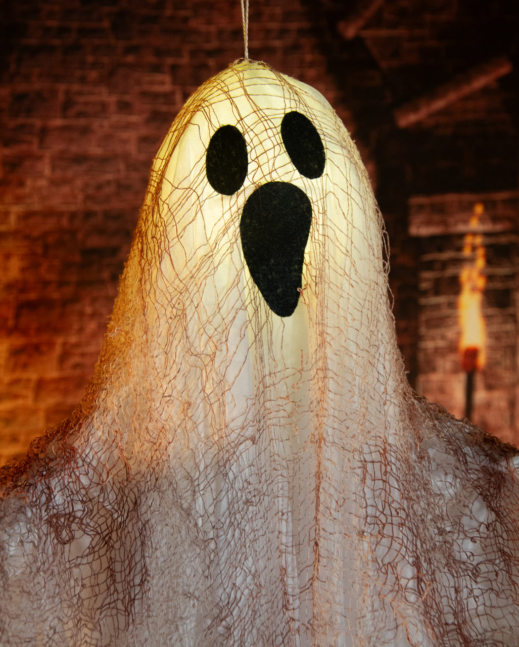 Fantasma Blanco Con Iluminación Como Figura Colgante 90cm