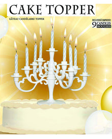 Weißer Kerzenleuchter für Torten & Kuchen