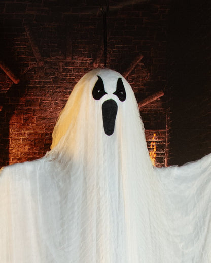 White Ghost With Motion, Light & Sound 153cm