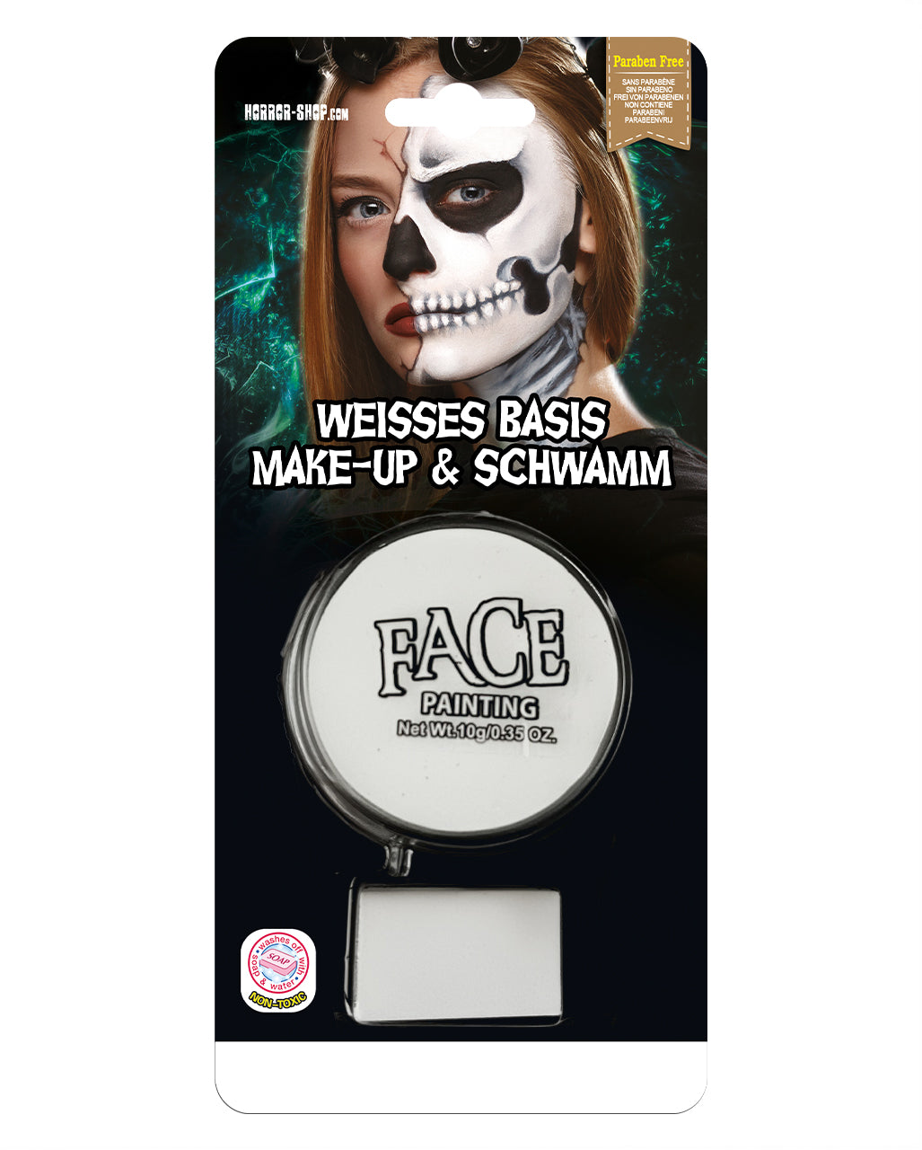 White Halloween Base Make-up & Sponge