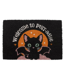 "Welcome to Purr-Adise" Türmatte 60x40cm