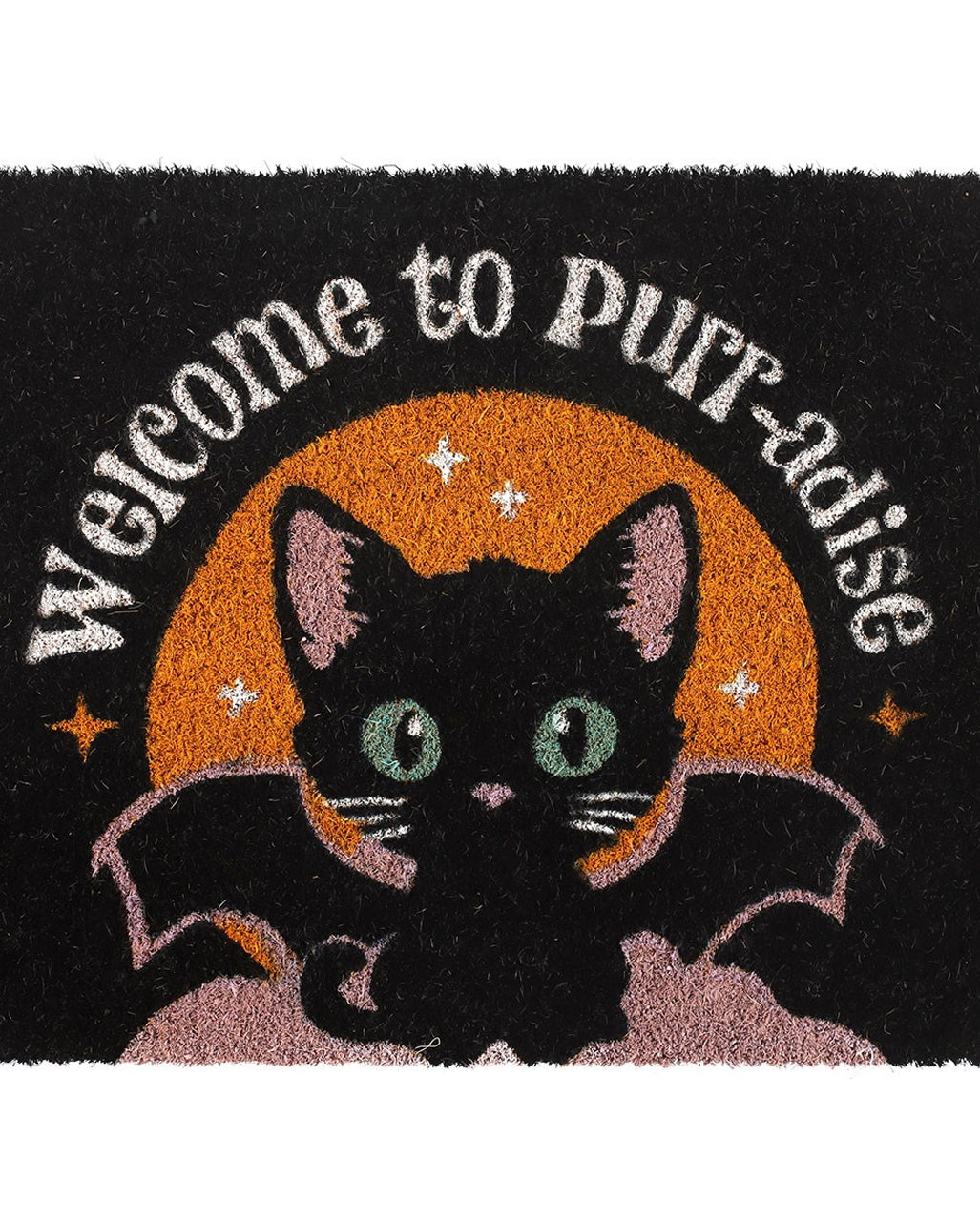"Welcome to Purr-Adise" Türmatte 60x40cm
